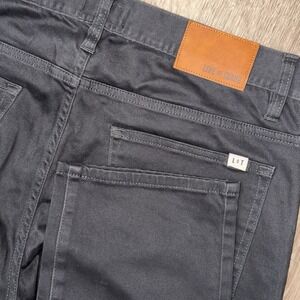 Line Of Trade Slim Straight Chino Pants Men's 35x34‎ Dark Grey Stretch Pockets